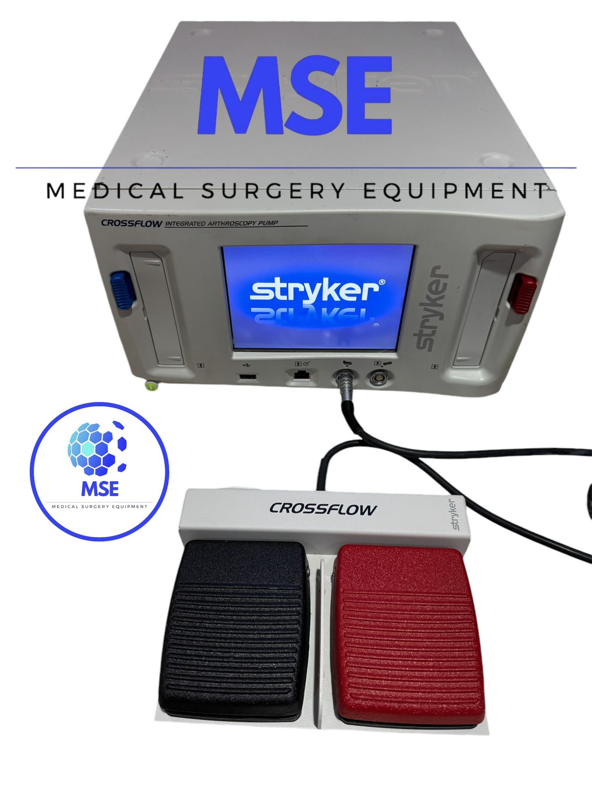 Bomba para Artroscopia Stryker Crossflow con sus pedales.